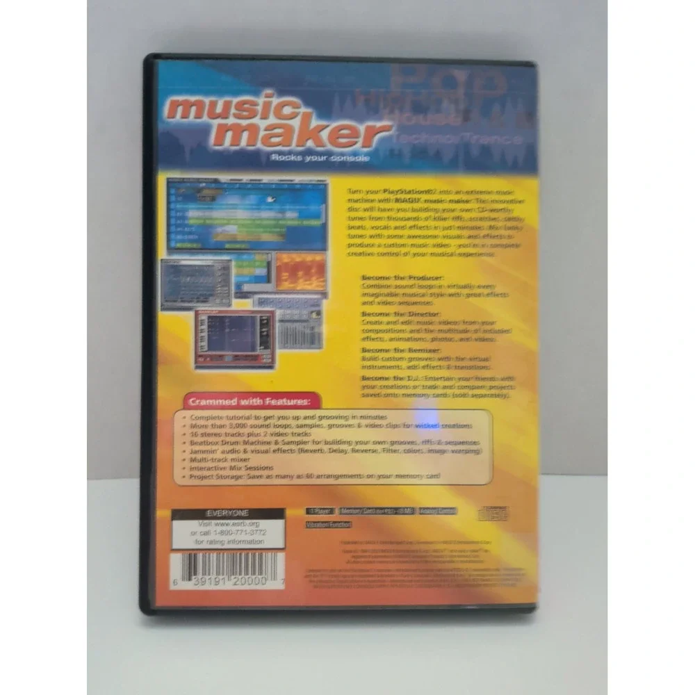 MAGIX Music Maker Sony PlayStation 2 PS2 NTSC U/C Blue Disc Complete CIB